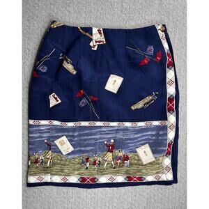 Talbots Silk Golf Skirt Sz 2P Spring Cottagecore Quiet Luxury